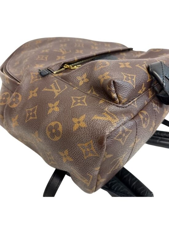 Louis Vuitton Backpack Palm Spring MM Monogram Leather Bags Brown